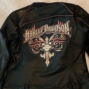 Ladies Harley leather riding jacket